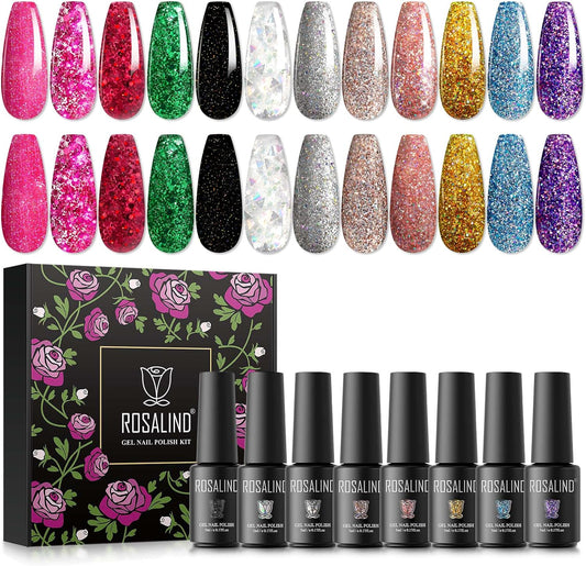 Rosalind set 12 colors Glitter 009 