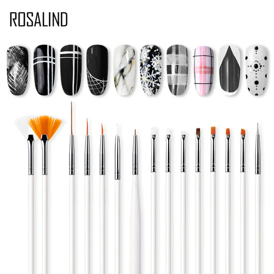 Set of 15 Nail Art Brushes